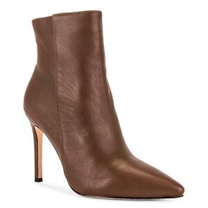 RAYE Zepplin Leather Bootie Chocolate Brown 8.5